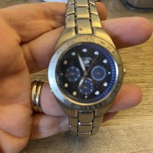 Men's Silver Fossil Watch